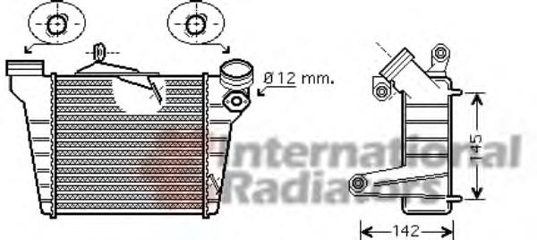 49004036 VAN Wezel radiador de intercooler