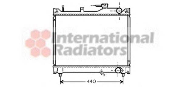 52002079 VAN Wezel radiador de esfriamento de motor