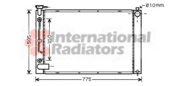 53002343 VAN Wezel radiador de esfriamento de motor