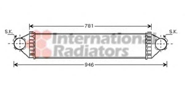 30004368 VAN Wezel radiador de intercooler