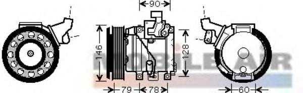 5300K467 VAN Wezel compressor de aparelho de ar condicionado