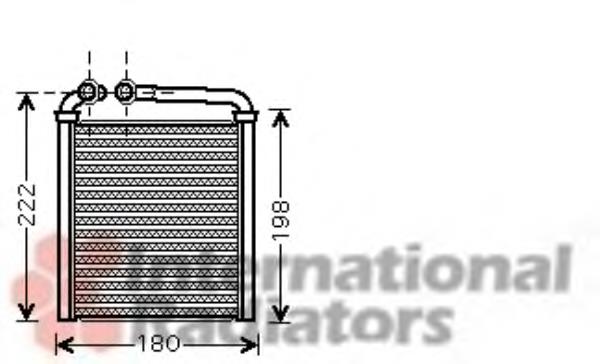 58006256 VAN Wezel radiador de forno (de aquecedor)