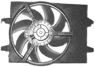 1805747 VAN Wezel difusor do radiador de esfriamento, montado com motor e roda de aletas