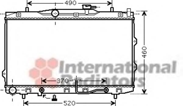 83002075 VAN Wezel radiador de esfriamento de motor