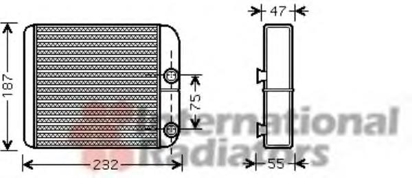 Radiador de forno (de aquecedor) para Mitsubishi Galant (EA)
