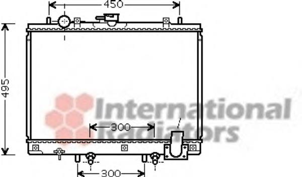 MR281024 Mitsubishi radiador de esfriamento de motor