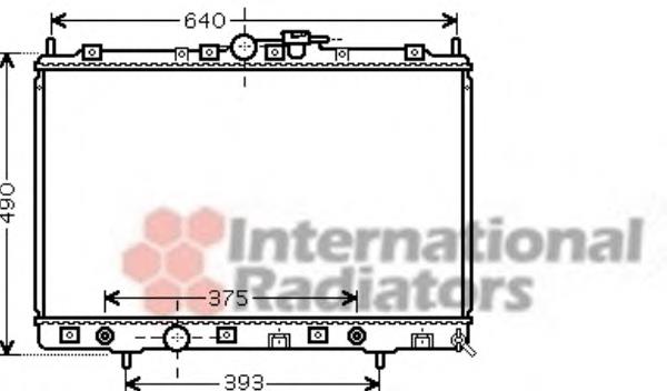 32002200 VAN Wezel radiador de esfriamento de motor