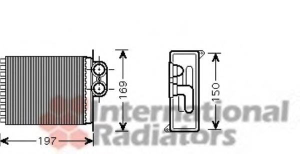30006400 VAN Wezel radiador traseiro de forno (de aquecedor)