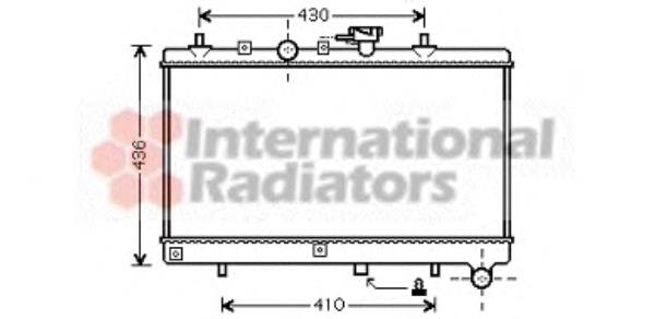 83002054 VAN Wezel radiador de esfriamento de motor