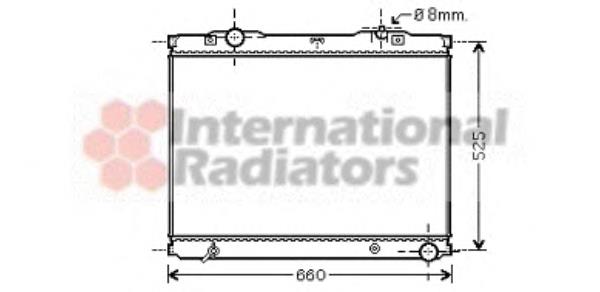 Radiador de esfriamento de motor 83002055 VAN Wezel