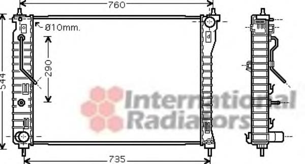 B24121SX41 Uxclent radiador de esfriamento de motor