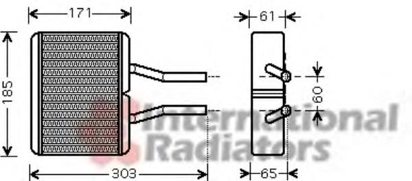 Radiador de forno (de aquecedor) para Mazda Demio (DW)