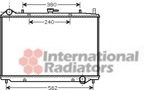 Radiador de esfriamento de motor 37002456 VAN Wezel