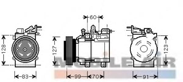 8200K138 VAN Wezel compressor de aparelho de ar condicionado