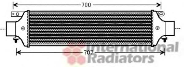 Radiador de intercooler 73004093 VAN Wezel