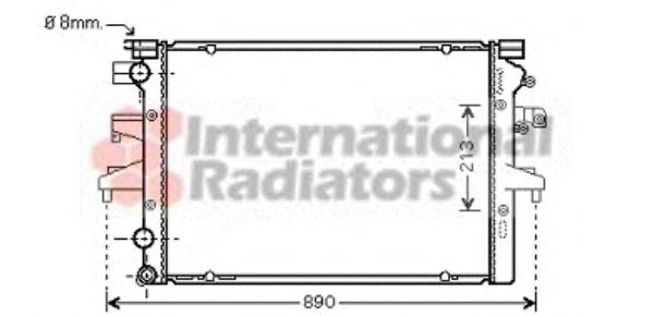 58002231 VAN Wezel radiador de esfriamento de motor