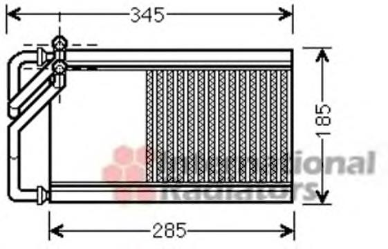 83006125 VAN Wezel radiador de forno (de aquecedor)