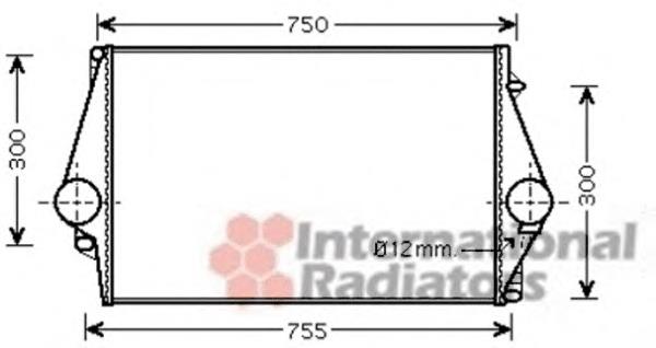 59004137 VAN Wezel radiador de intercooler