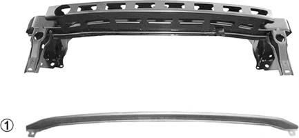 Шина бампера переднего VAN Wezel 5863560 цена, от 44.63 USD