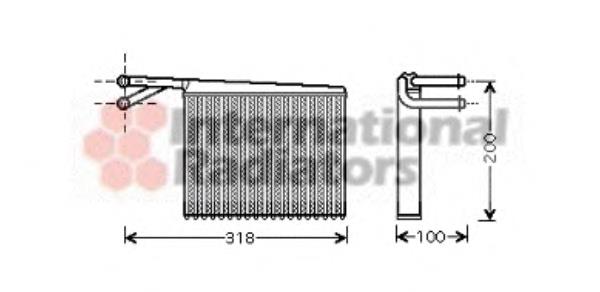 30006372 VAN Wezel radiador de forno (de aquecedor)
