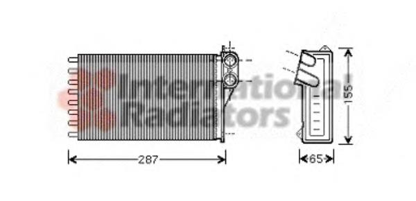 8FH351511524 HELLA radiador de forno (de aquecedor)