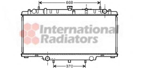 13002246 VAN Wezel radiador de esfriamento de motor