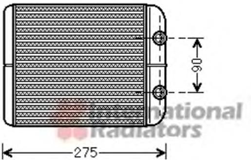 58006301 VAN Wezel radiador de forno (de aquecedor)