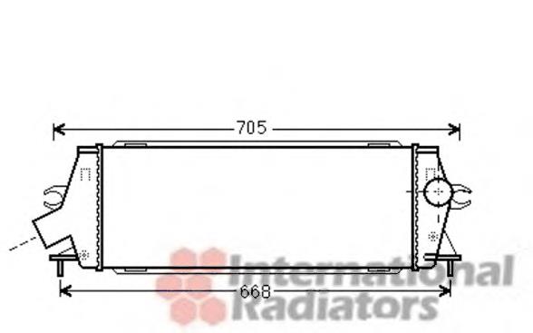 43004456 VAN Wezel radiador de intercooler