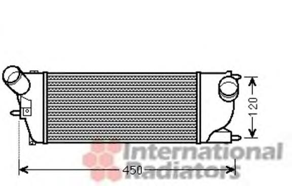 40004345 VAN Wezel radiador de intercooler