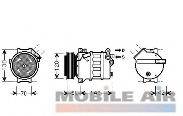 12792669 Opel compressor de aparelho de ar condicionado