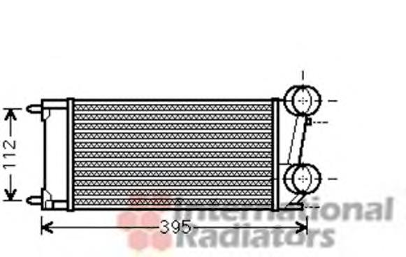 40004343 VAN Wezel radiador de intercooler