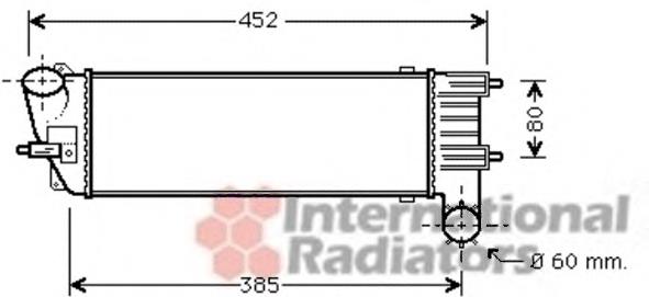 40004344 VAN Wezel radiador de intercooler