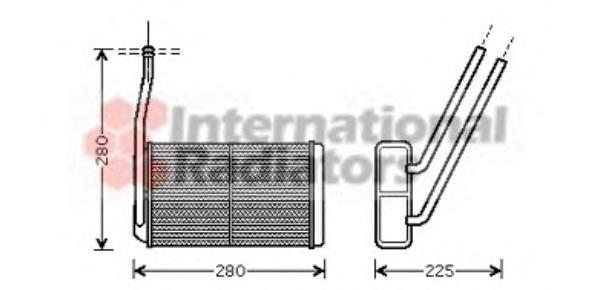 02006177 VAN Wezel radiador de forno (de aquecedor)