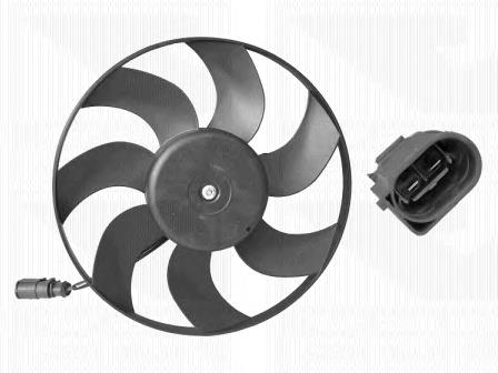 5894744 VAN Wezel ventilador elétrico de esfriamento montado (motor + roda de aletas direito)