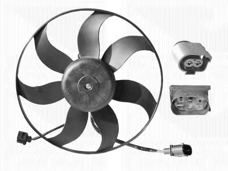 Ventilador elétrico de esfriamento montado (motor + roda de aletas) 5894745 VAN Wezel