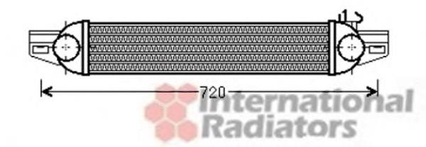 17004388 VAN Wezel radiador de intercooler