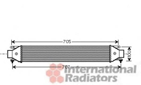 17004392 VAN Wezel radiador de intercooler