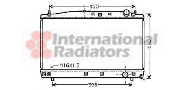 53002366 VAN Wezel radiador de esfriamento de motor