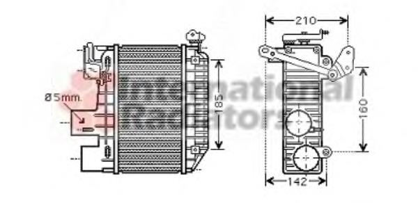 53004365 VAN Wezel radiador de intercooler