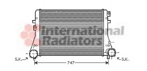 58004227 VAN Wezel radiador de intercooler