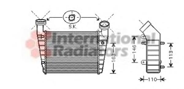 58004238 VAN Wezel radiador de intercooler