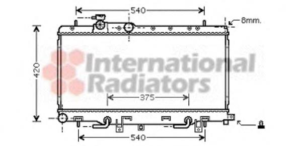 FP67A1405X Koyorad radiador de esfriamento de motor