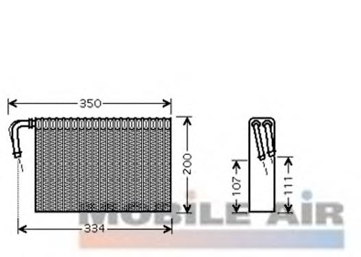 0600V305 VAN Wezel vaporizador de aparelho de ar condicionado