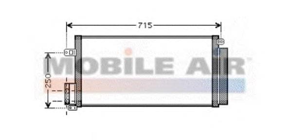 17005310 VAN Wezel radiador de aparelho de ar condicionado