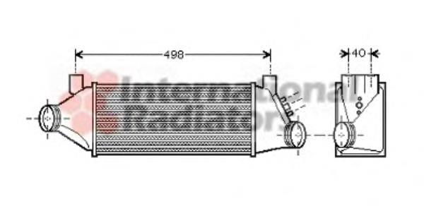 18004385 VAN Wezel radiador de intercooler