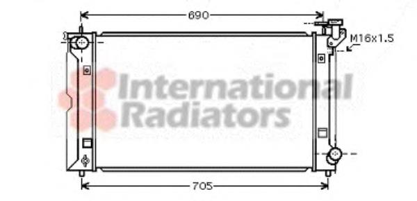 53002351 VAN Wezel radiador de esfriamento de motor