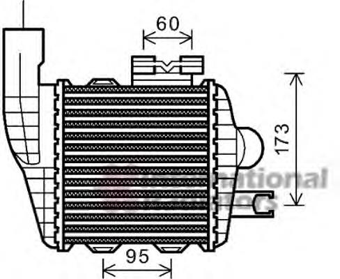 82004226 VAN Wezel radiador de intercooler