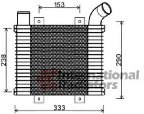 Radiador de intercooler para Hyundai H200 