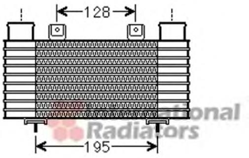 Radiador de intercooler 27004239 VAN Wezel