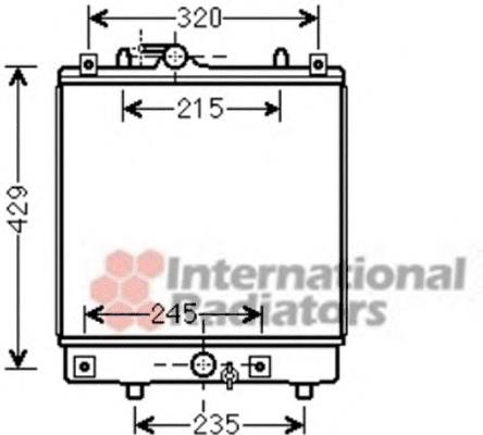 4707764 Opel radiador de esfriamento de motor